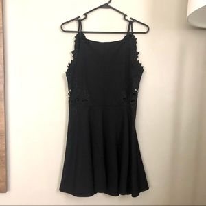 Black Cut-out Free People Dress